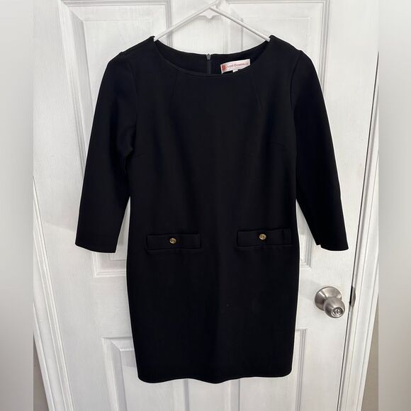 Jude Connally Sabine Jude Cloth Stretch Knit
Jewel Neck 3/4 Sleeve Shift Dress - Picture 1 of 9